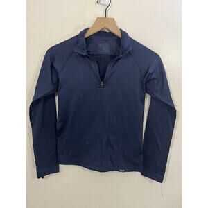 Patagonia Capilene Base Layer Youth 12 L Zip Blue Hiking Climbing Outdoors Camp